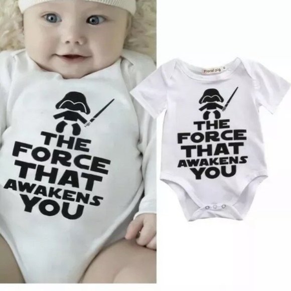 Other - Star Wars Onesie Baby Bodysuit “The force…” 3-6mo